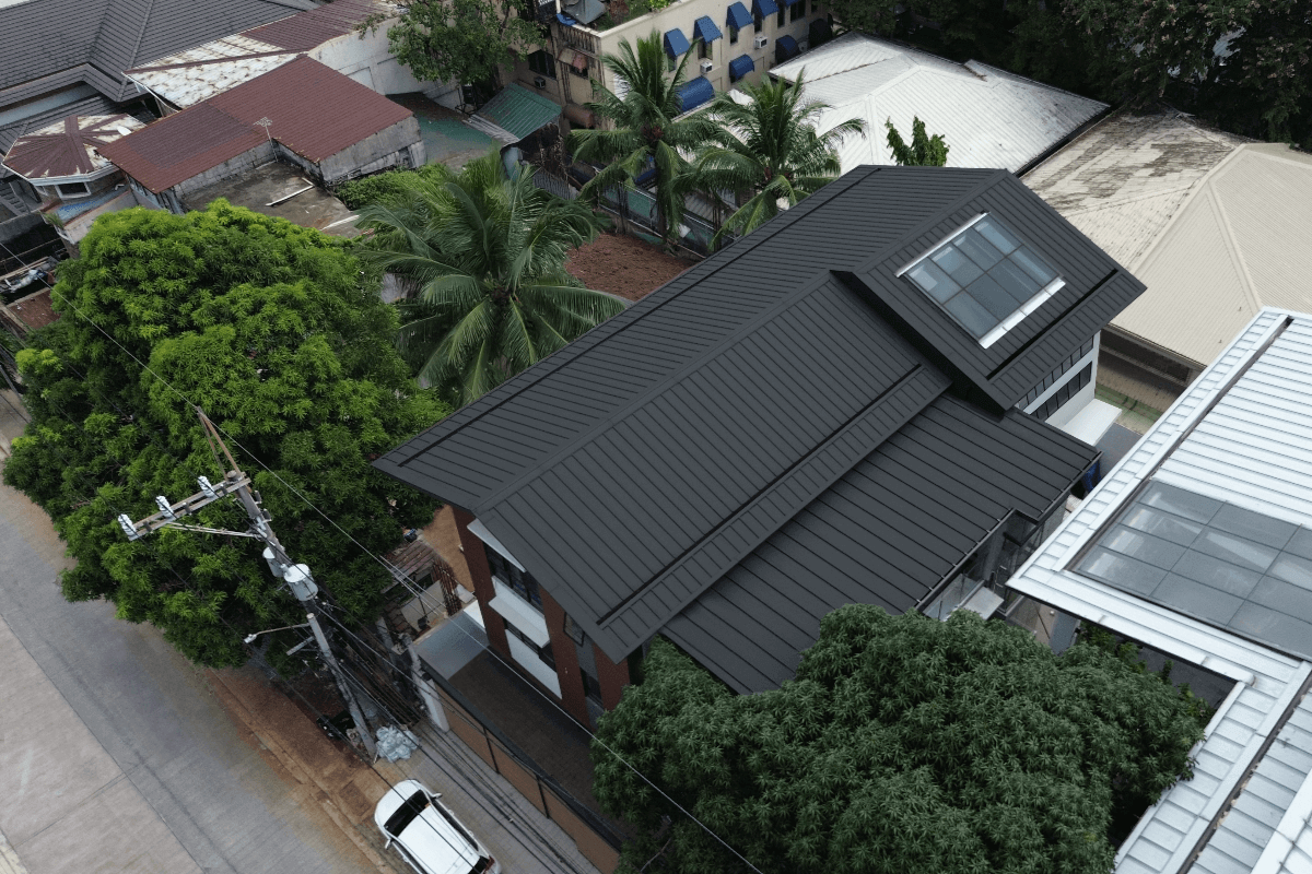 Metalik's metal roofing solutions on a residential project